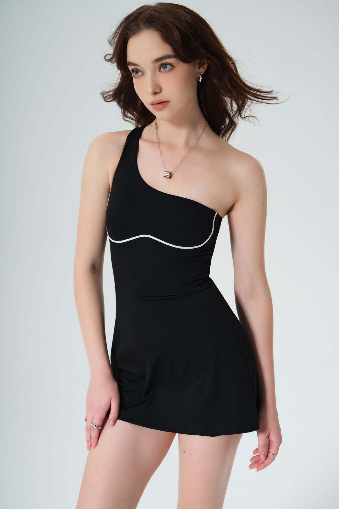 Alina Streamlined Dress - Black