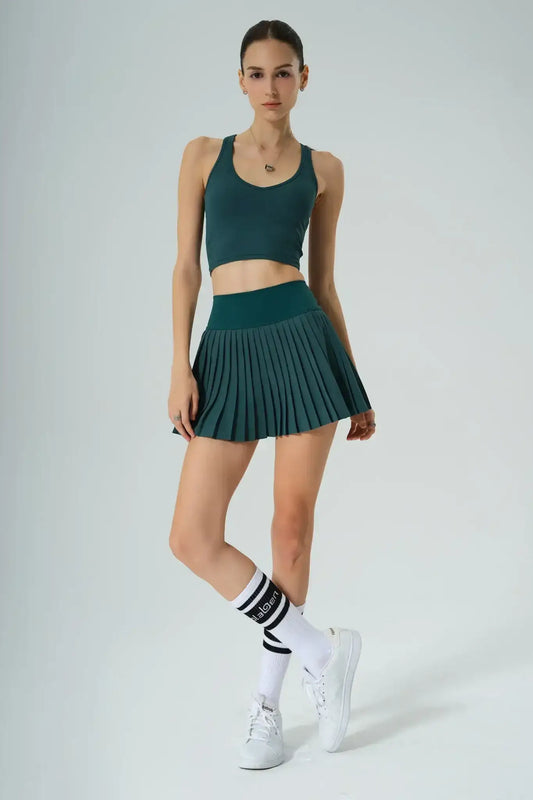 Elay Tank & Birgit Pleated Skirt - Botanic - Olaben