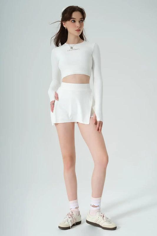 Active Mini Skirt - White - Olaben