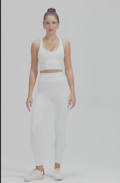 Sylvie Monogram Bra - White