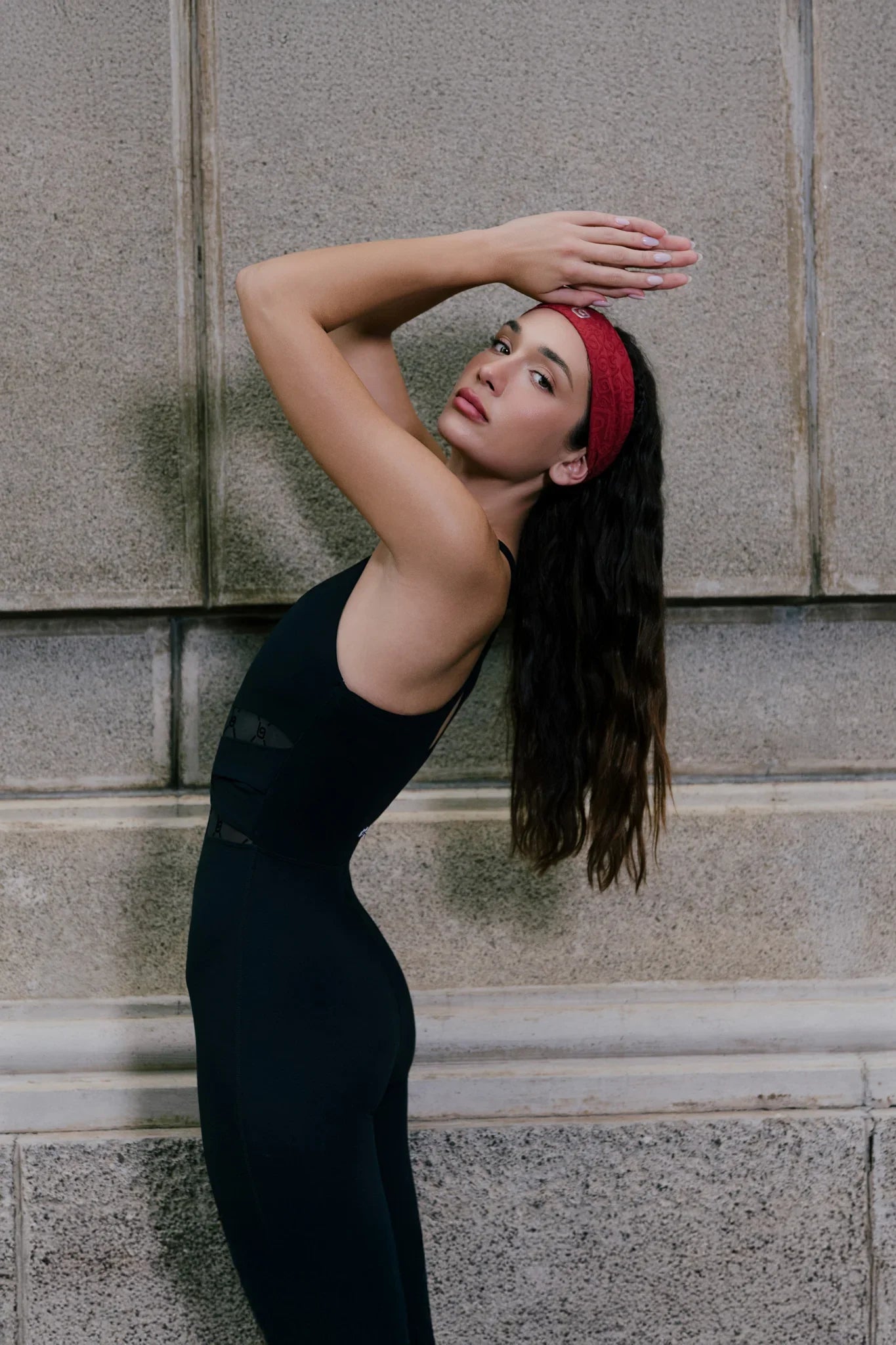 Pristine Monogram Jumpsuit - Black - Olaben