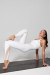 Pristine Monogram Jumpsuit - White