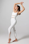 Pristine Monogram Jumpsuit - White - Olaben