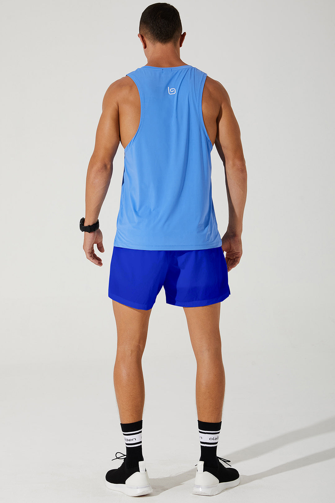 Blue men's tank top by Ricard Tank, style OW-0027-MTT-BL-2, perfect for a casual look.