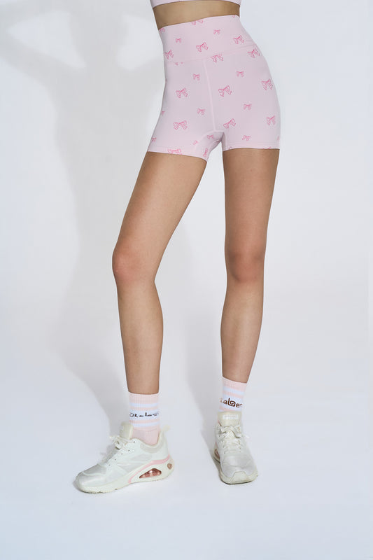Rosie Coquette Shorts - Pink Bow - Olaben - Womens Shorts