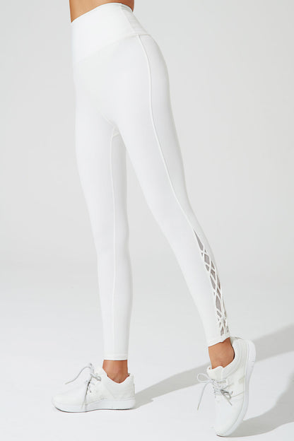 White high-waist leggings for women - Sangria 78 collection - OW-0126-WLG-WT - Image 1.