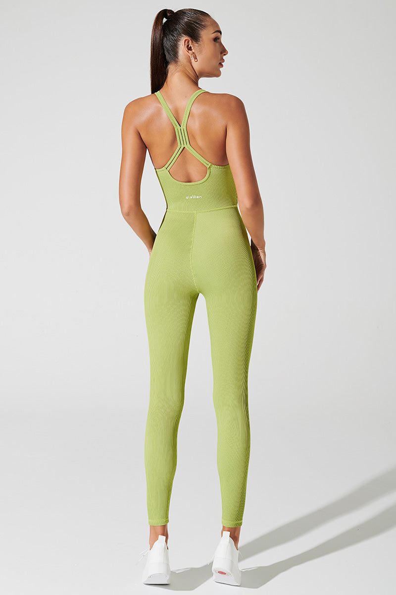 Stylish green jumpsuit for women, perfect for a suave and pulpy fashion statement.