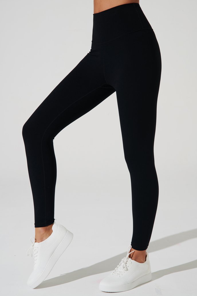 Stylish black women's leggings with a unique design, perfect for any occasion.