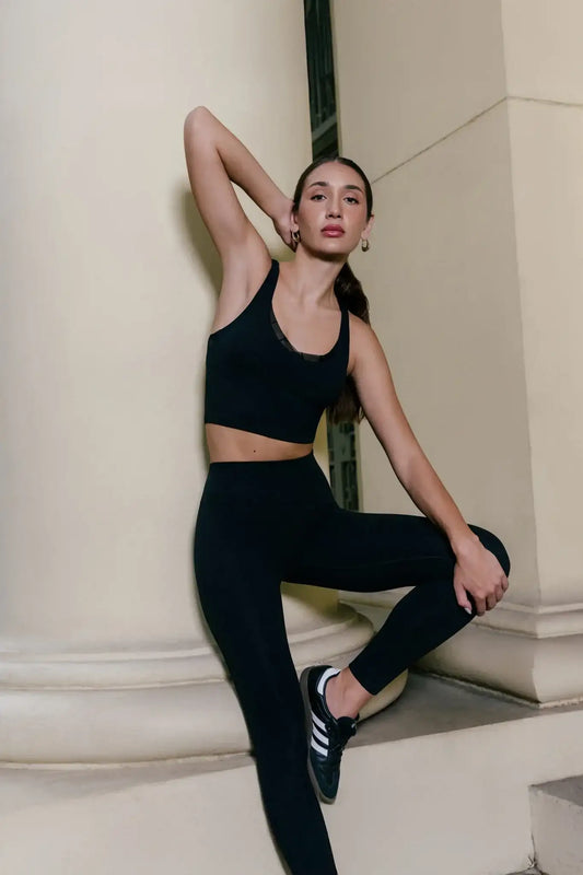 Sylvie Monogram Bra - Black - Olaben