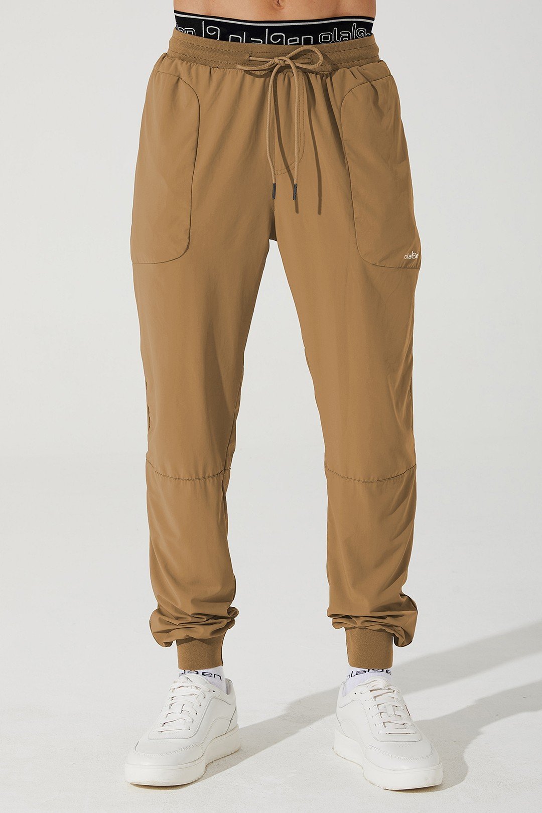 Men's cappuccino beige trousers with a stylish design - OW-0029-MTR-BG_1.jpg