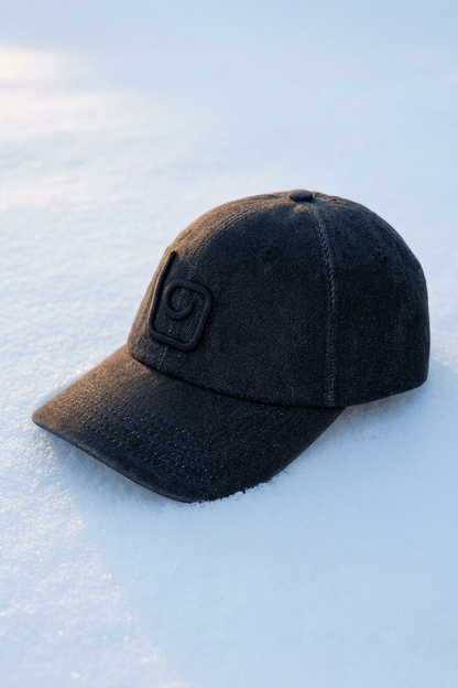Washed Olaben Cap - Black
