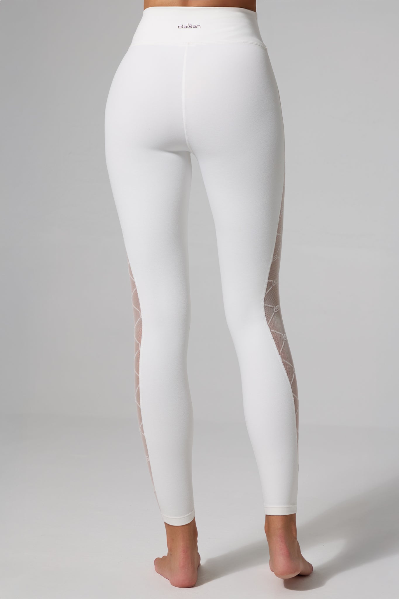 Zoe Monogram Leggings - White